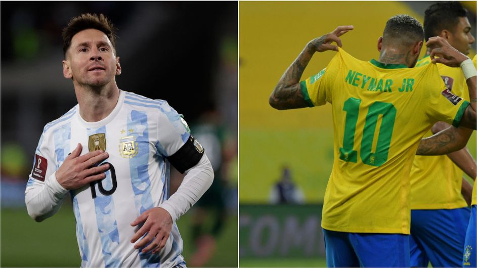 Argentina and Brazil are in World Cup qualifying action in the early hours of Friday morning