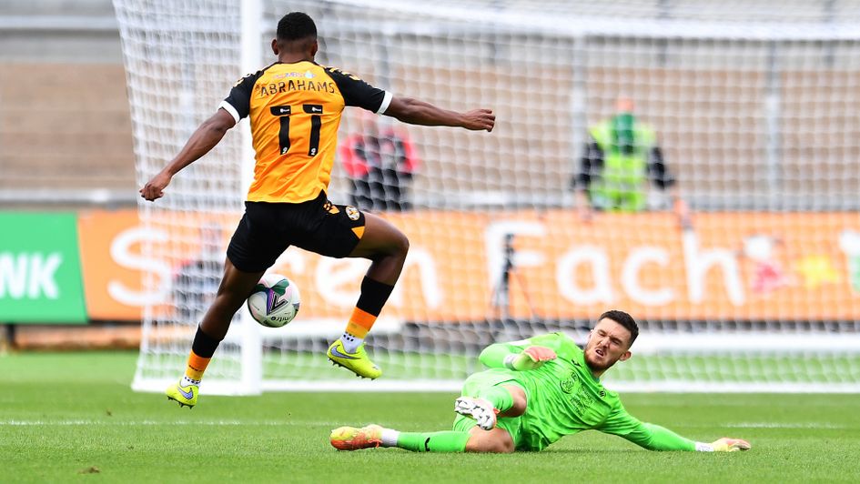 Tristan Abrahams scores against Swansea