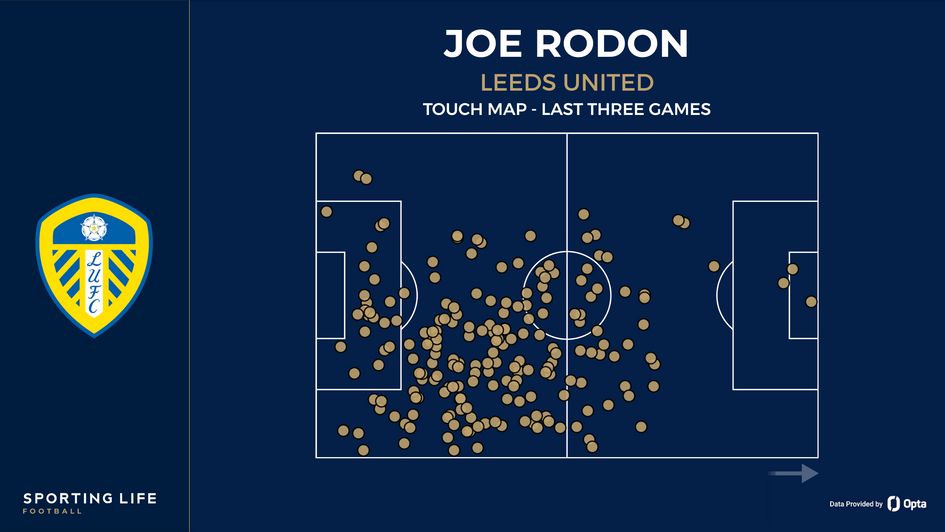 Joe Rodon touch map