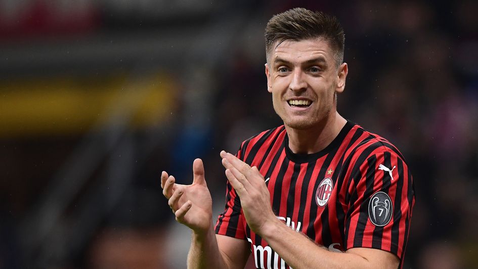 AC Milan forward Krzysztof Piatek