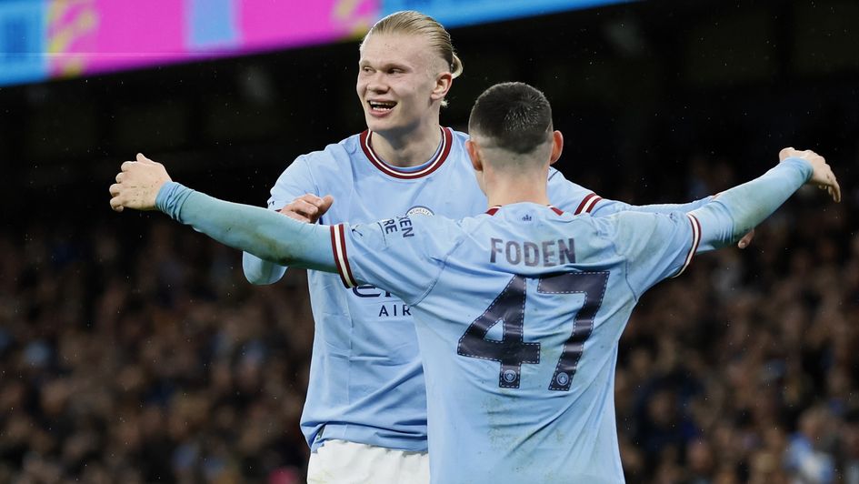 Erling Haaland celebrates