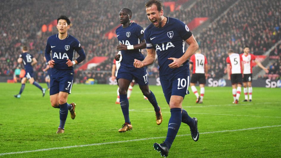 Harry Kane celebrates