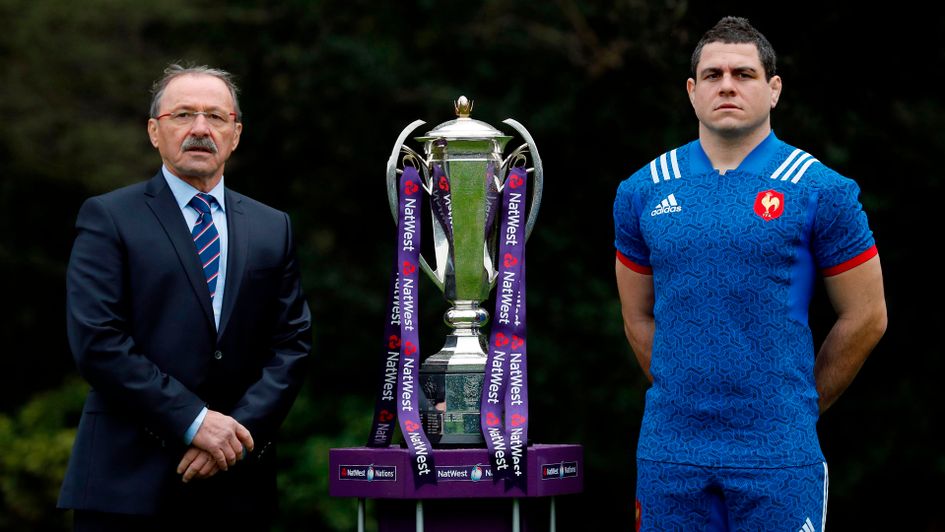 France coach Jacques Brunel and captain Guilhem Guirado