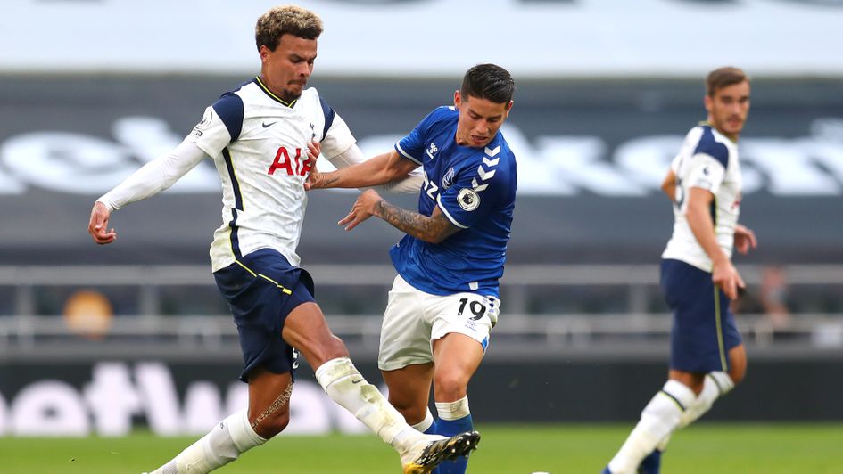 Dele Alli in action against Everton