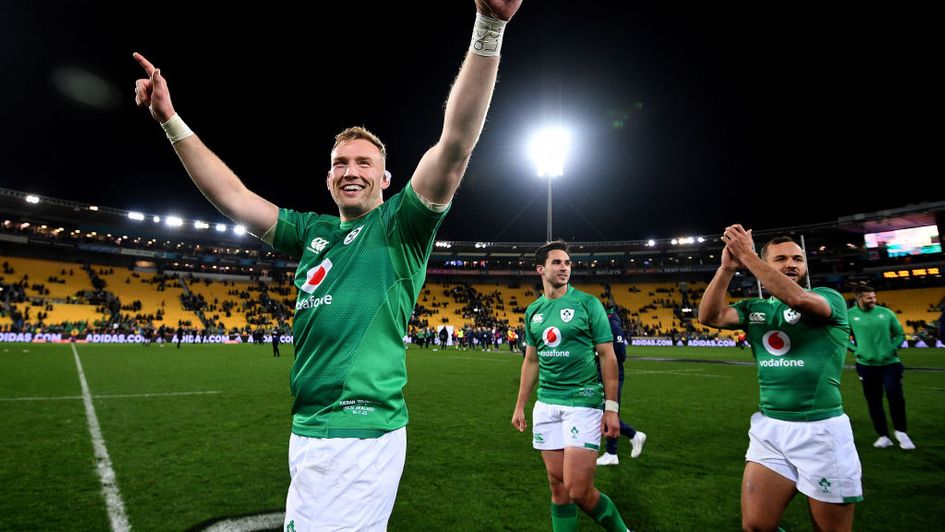 Celebrations for Ireland after a famous series win