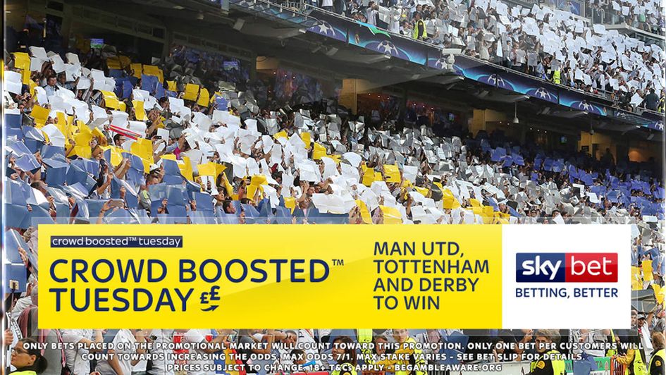 Sky Bet's Crowd Boosted Tuesday offer is back - the more bets place, the bigger the price gets!