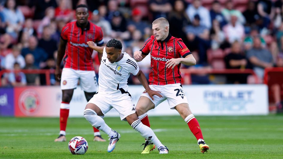 Aston Villa's Cameron Archer in action against Walsall