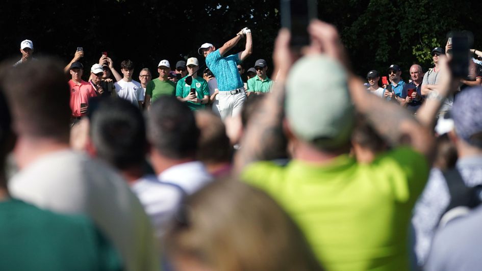 Rory McIlroy in action at the K Club