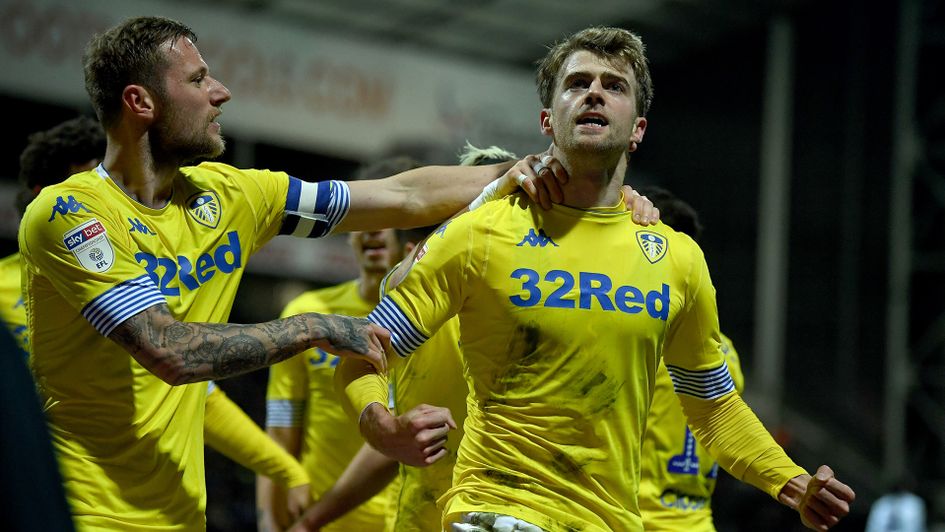 Patrick Bamford celebrates his goal against Preston