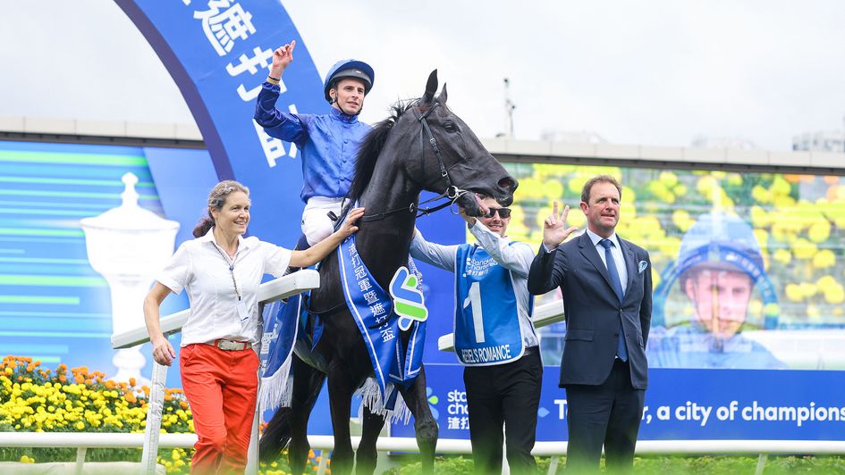 Team Godolphin pose with Rebel’s Romance