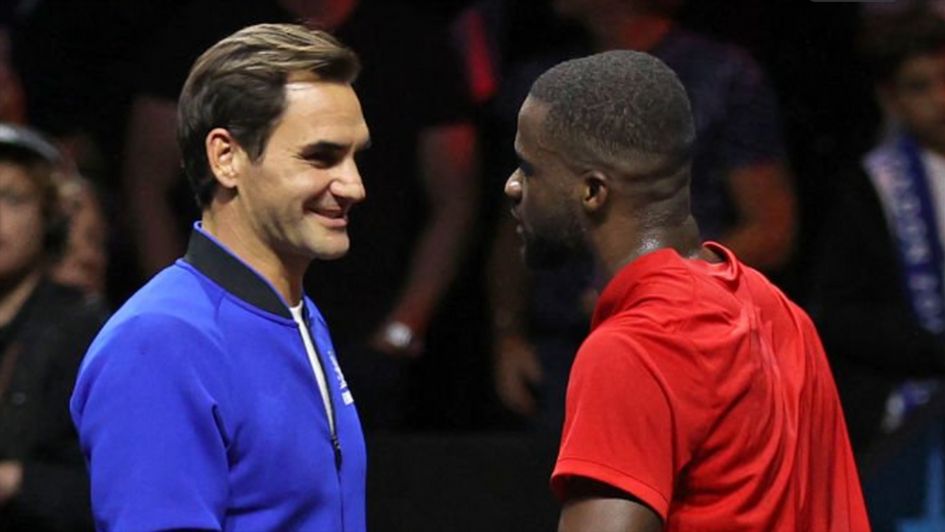 Roger Federer and Frances Tiafoe