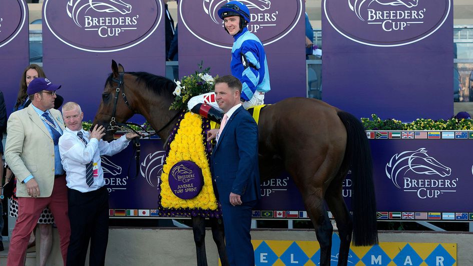 Colin Keane on Breeders' Cup Juvenile Turf winner Magnum Force