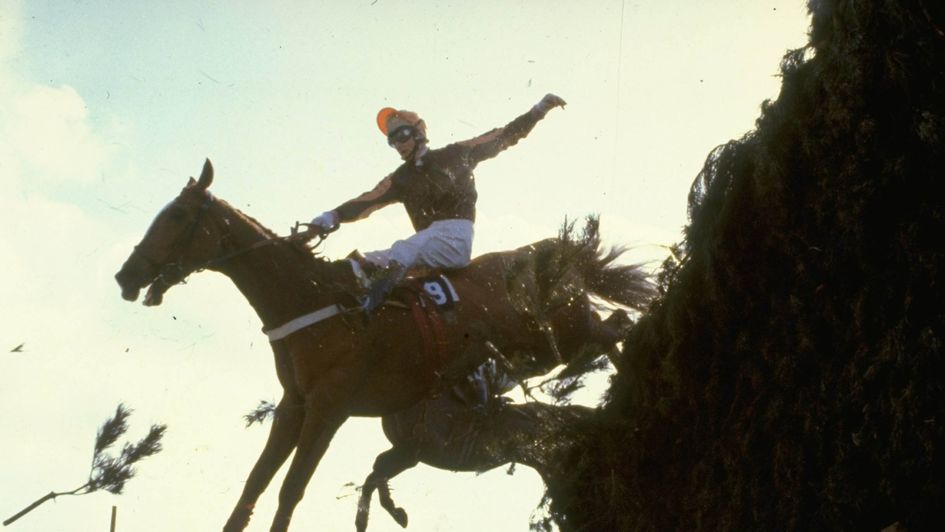 The Pilgarlic jumping Becher's Brook