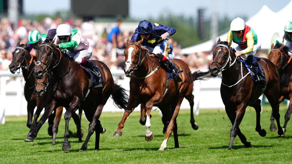 Mill Stream (right) runs a cracker at Royal Ascot