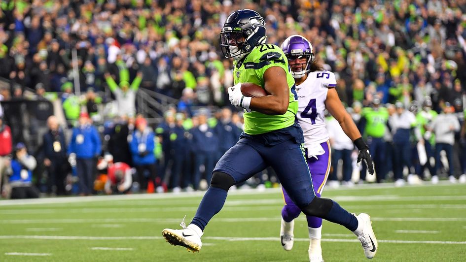 Rashaad Penny scores for the Seattle Seahawks