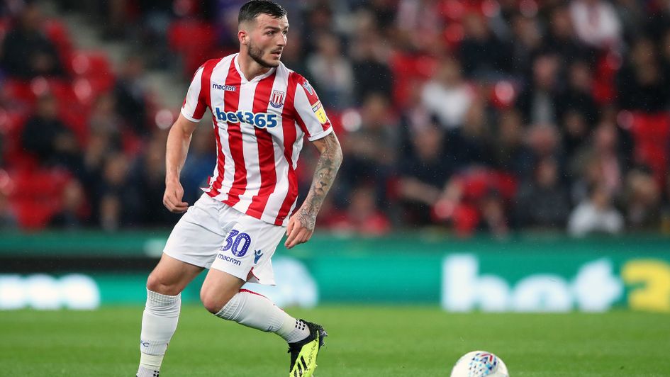 Tom Edwards in action for Stoke City