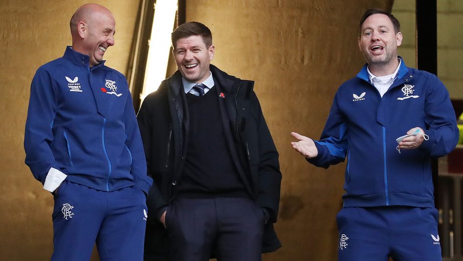 Michale Beale (right) left Aston Villa in the summer to become QPR head coach