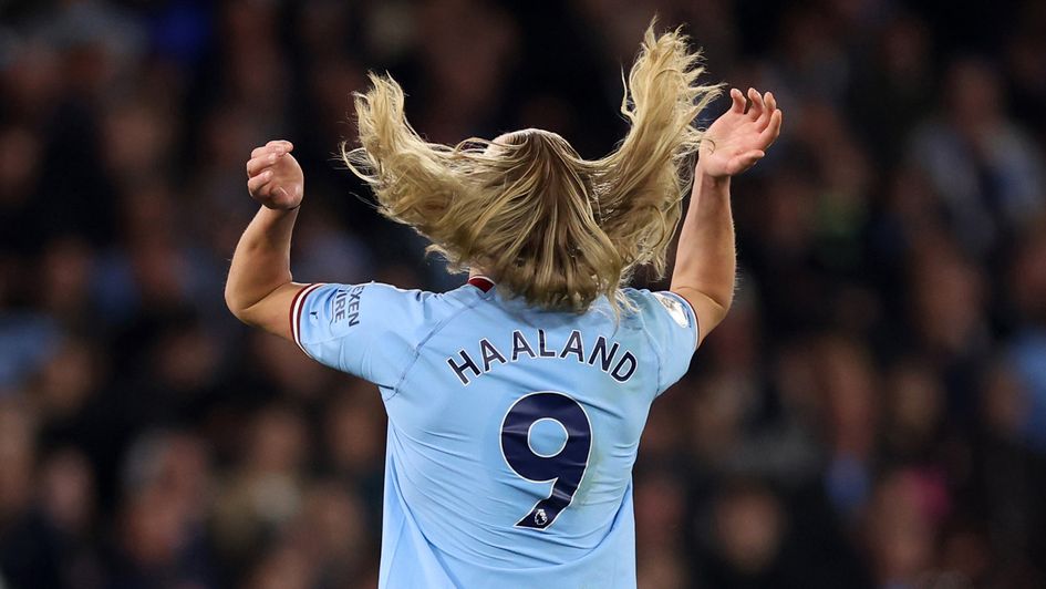 Erling Haaland lets his hair down
