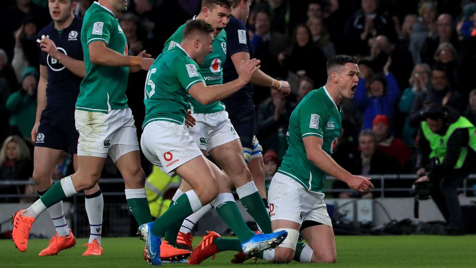 Ireland's Sexton crosses for their only try