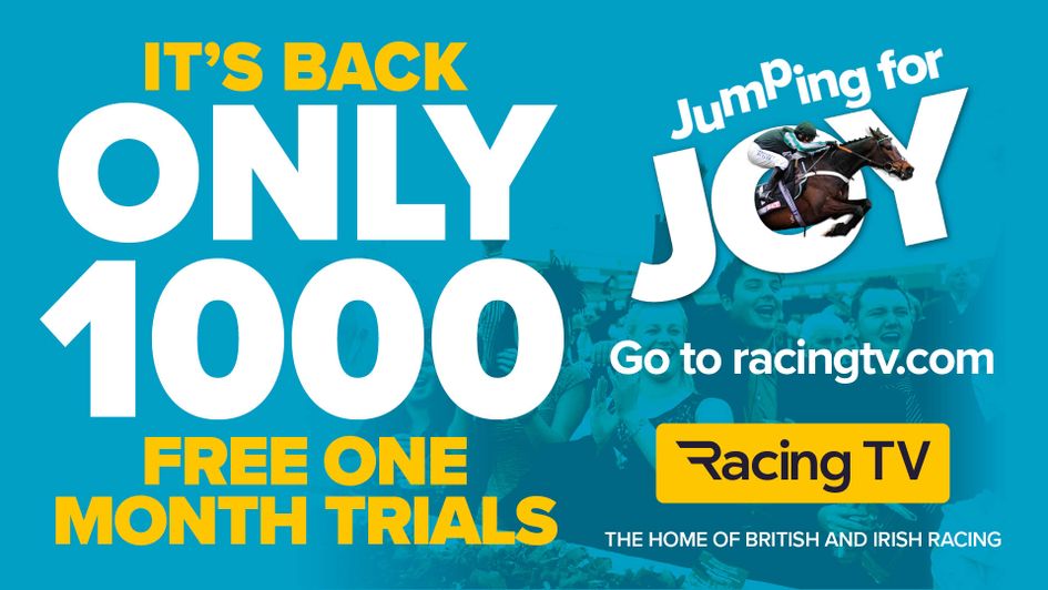 Claim one of the 1000 free trials of Racing TV