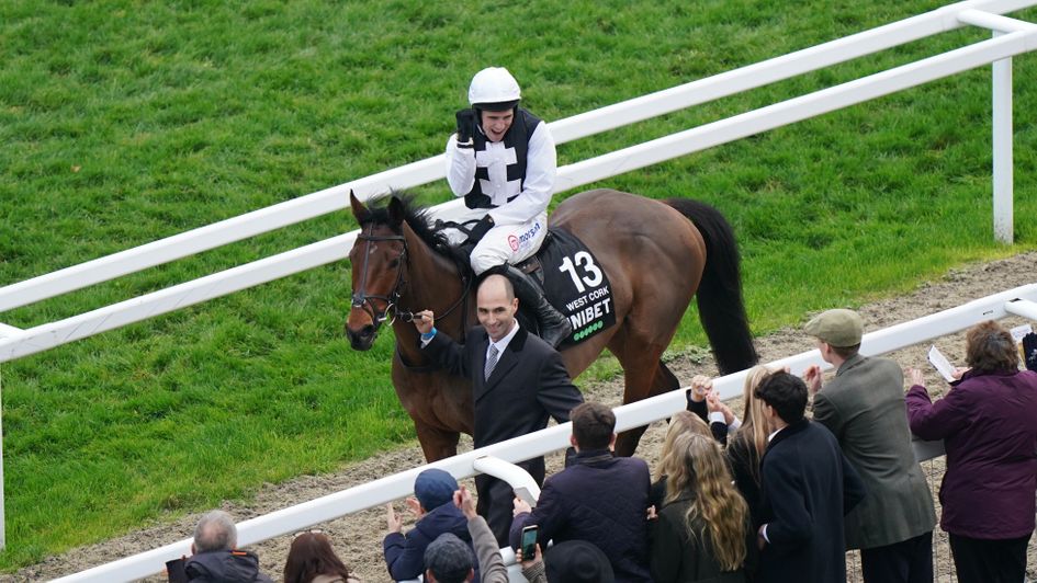 Harry Skelton celebrates on West Cork