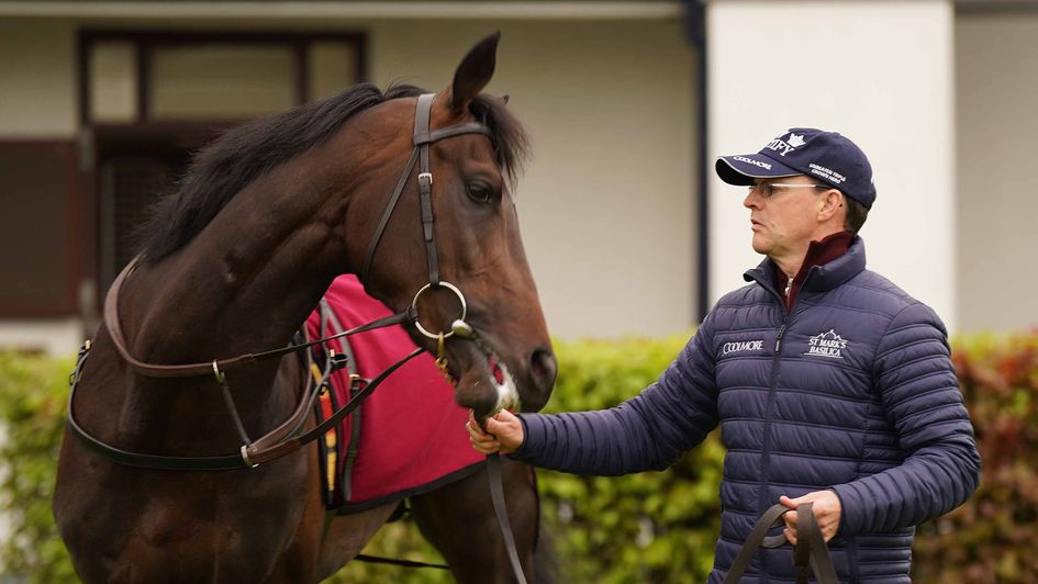 Aidan O'Brien and Stone Age faces the cameras