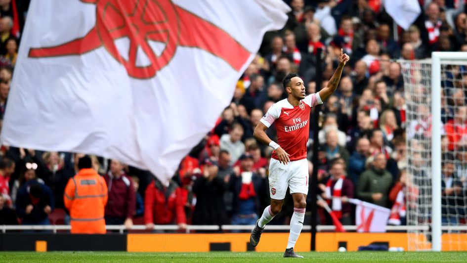 Celebrations for Pierre-Emerick Aubameyang