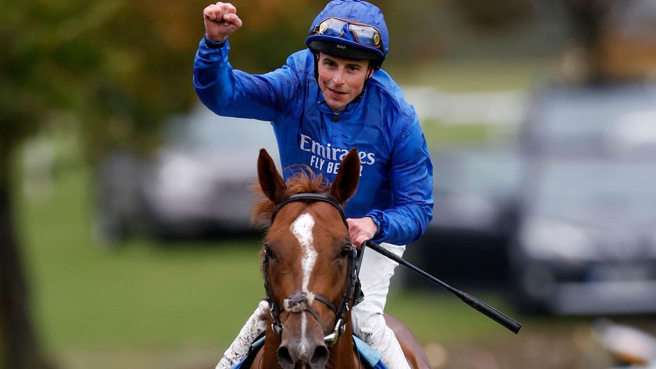 William Buick celebrates on Shadow Of Light