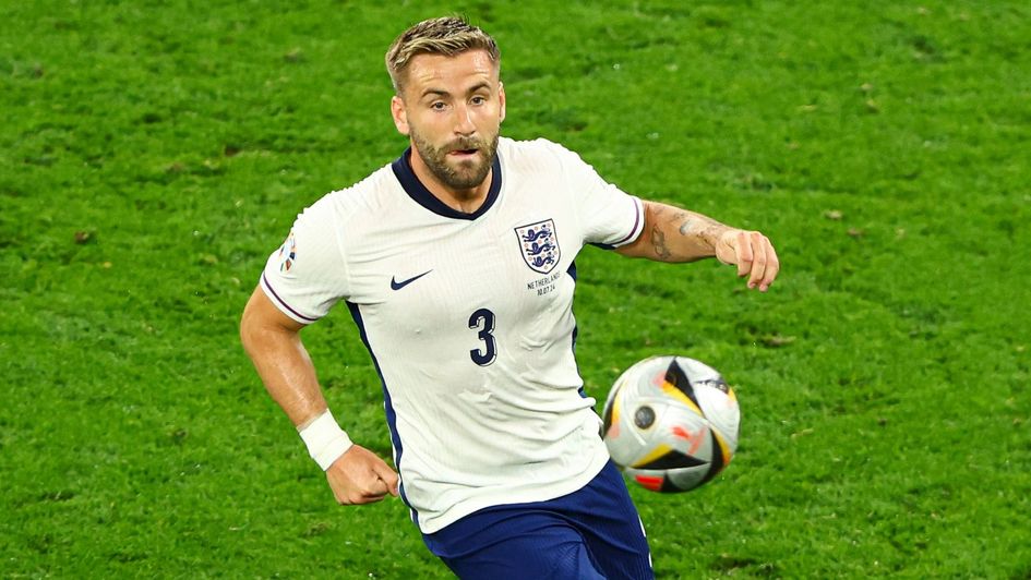 Luke Shaw was a half-time substitute against the Netherlands