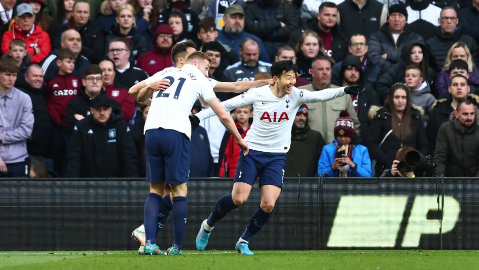 Aston Villa 0 4 Tottenham Sensational Son Heung Min Hat Trick Sends Spurs Three Points Clear In 