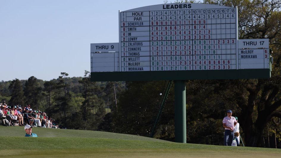 Rory McIlroy holes out from the bunker to complete a thrilling 64