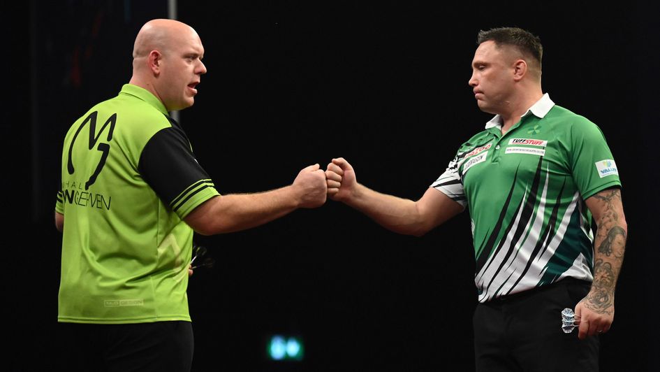 Michael van Gerwen and Gerwyn Price (Picture: Michael Cooper/PDC)