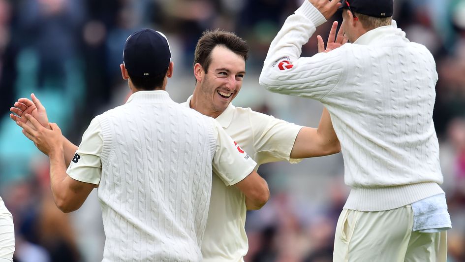 Toby Roland-Jones celebrates