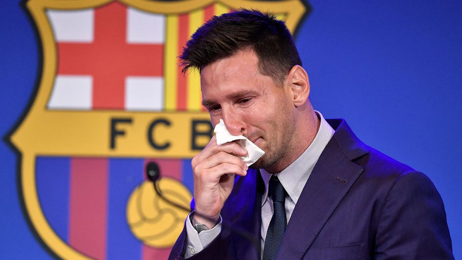 An emotional Lionel Messi confirms his departure