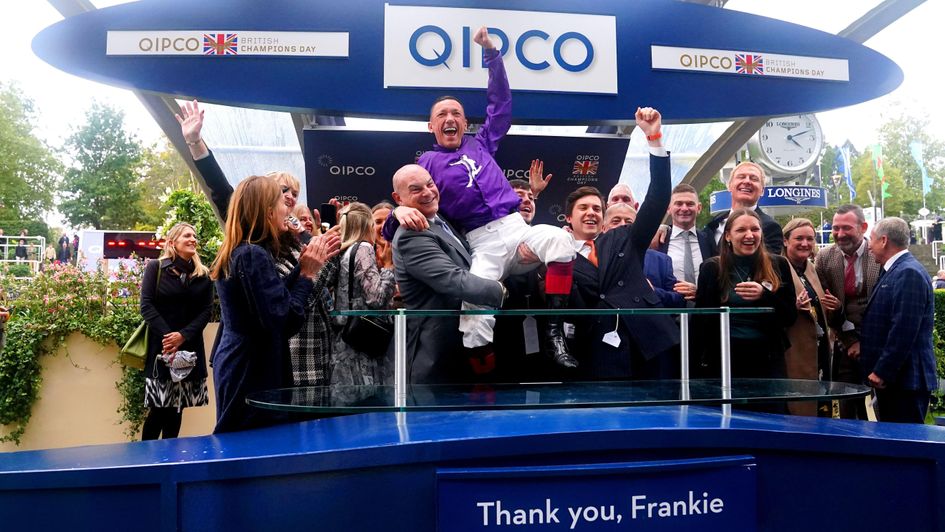 Wild celebrations for team Dettori