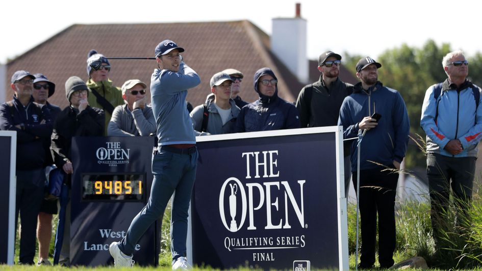 Matthew Jordan tees off in Open qualifying