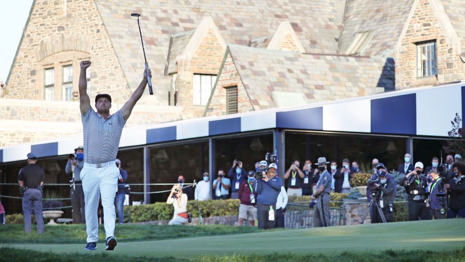 Bryson DeChambeau celebrates a fabulous US Open win