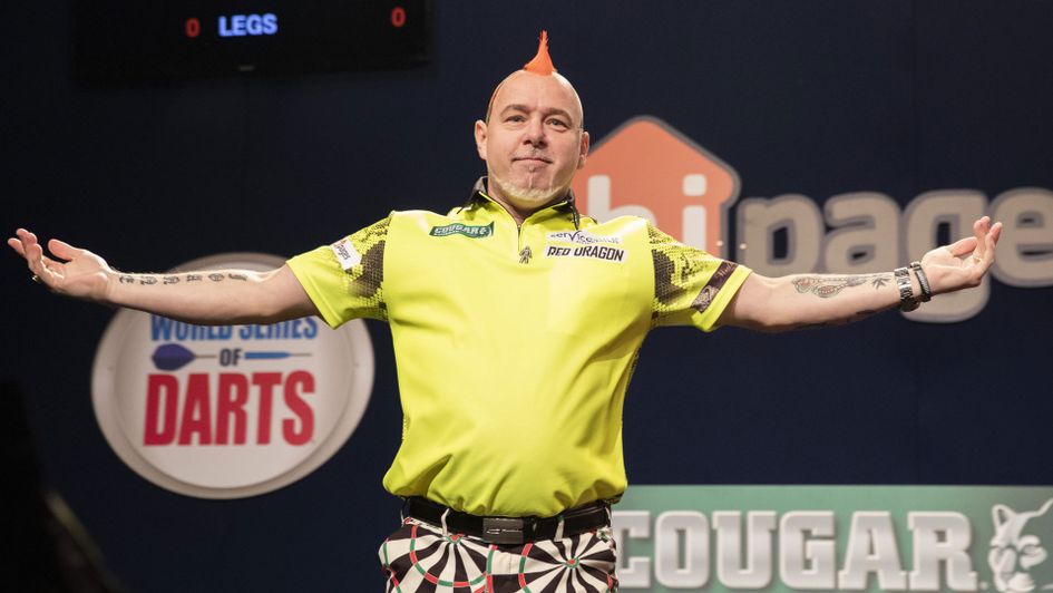 Peter Wright celebrates his 10-4 win over Raymond Smith (PDC/Richard Walker)