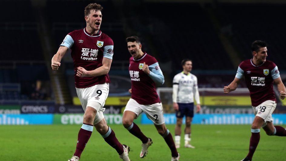 Chris Wood celebrates his winner against Aston Villa