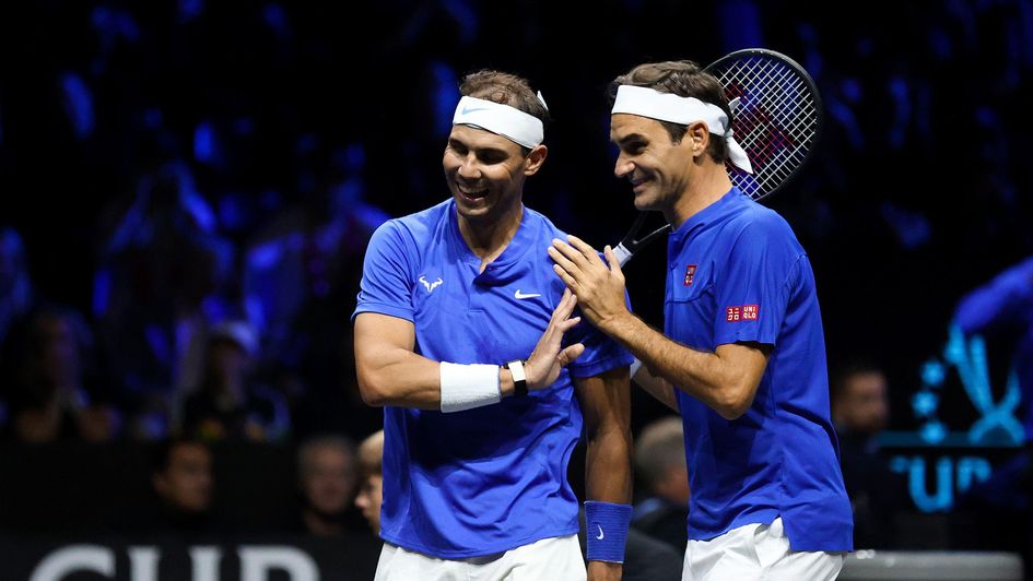 Rafael Nadal and Roger Federer