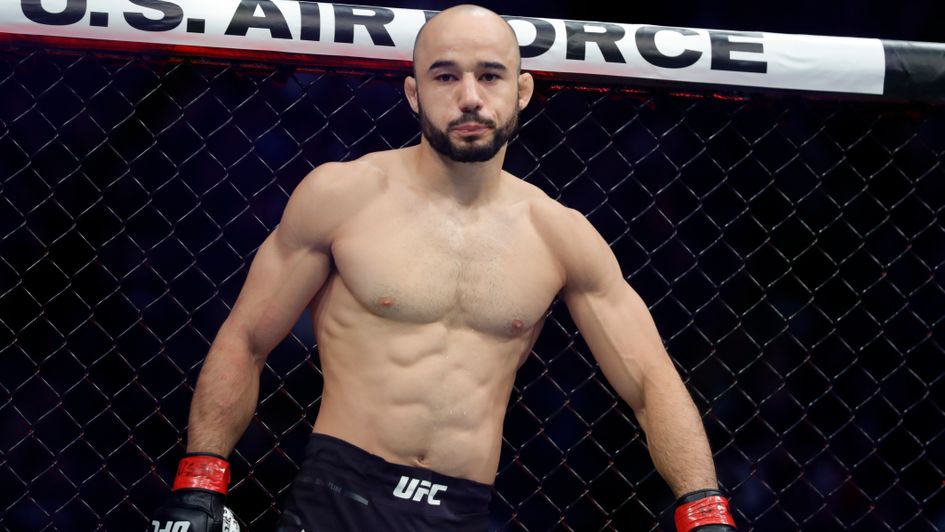 Marlon Moraes in action in the UFC Octagon