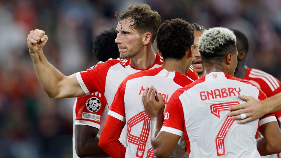 Leon Goretzka celebrates a goal