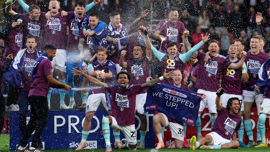 Burnley celebrate promotion