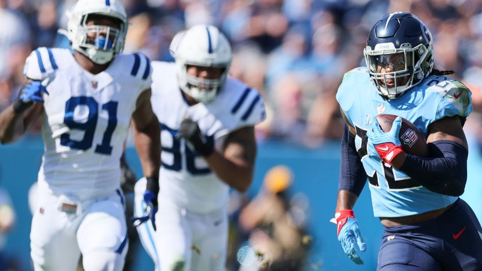 Derrick Henry in action for the Tennessee Titans