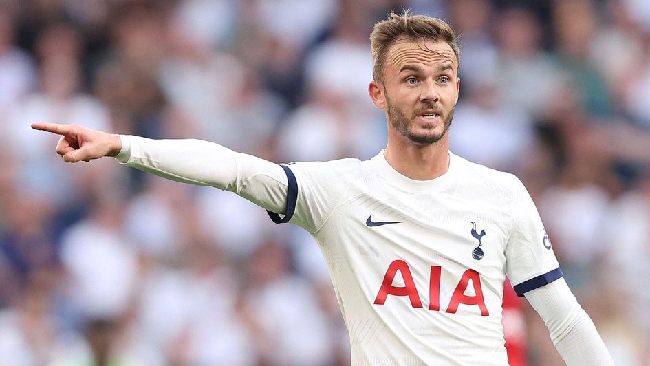 James Maddison in action for Tottenham