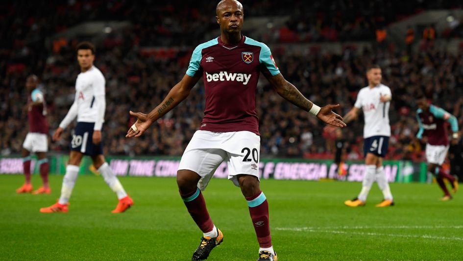 Andre Ayew celebrates