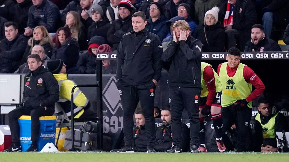 Sheffield United's Paul Heckingbottom (left) and assistant manager Stuart McCall