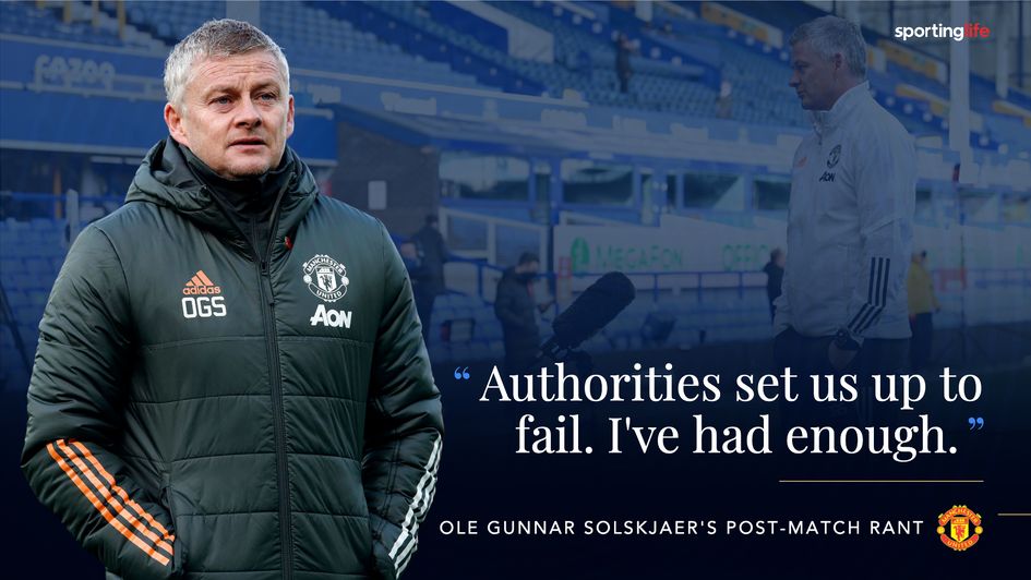 Ole Gunnar Solskjaer: Manchester United boss fumed on BT Sport