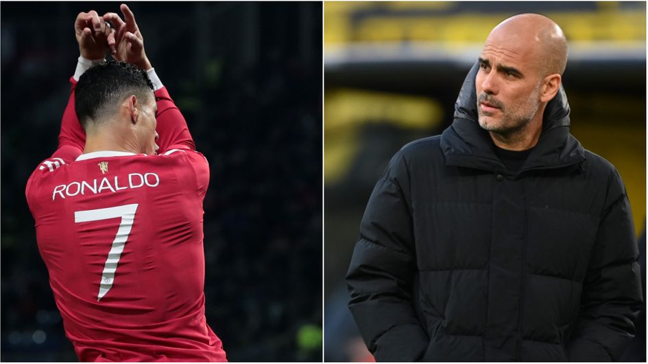 Cristiano Ronaldo comes up against Pep Guardiola's Man City this weekend