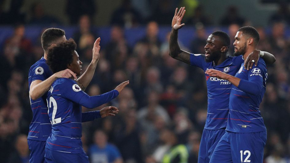 Chelsea beat Tottenham: Celebrations for the Blues